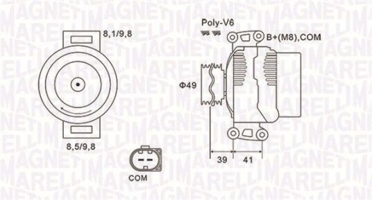 Dynamo MAGNETI MARELLI 063731953010 Dynamo MAGNETI MARELLI 063731953010