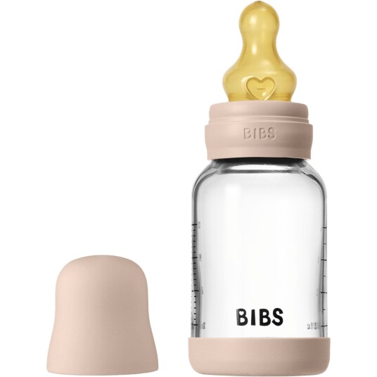 Bibs Blush Glass Baby Flaske Round Latex Slow Flow Bibs Blush Glass Baby Flaske Round Latex Slow Flow