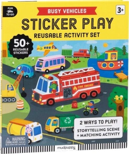 Busy Vehicles Sticker Play Reusable Activity Kit