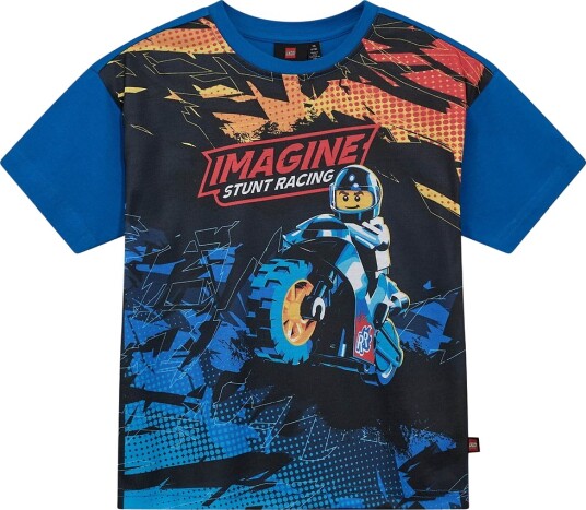LEGO® Wear City  T skjorte   LWTaffy 614   Blå m. Trykk   LEGO® Wear   6 år (116)   T skjorte Svart