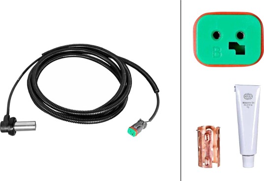Sensor, ABS HELLA 6PU 230 052-291