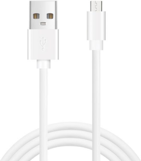 Sandberg 1 m USB A til Micro-USB B Kabel Hvit - Plug and Play