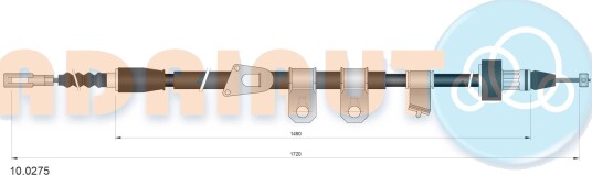 Tautrekk håndbremse ADRIAUTO 10.0275