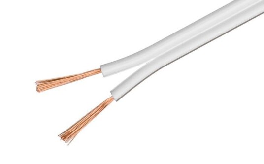 Høyttalerkabel 25 mm² hvit 50 m Høyttalerkabel 25 mm² hvit 50 m