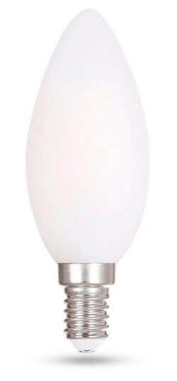 HiluX E14 - K2 Candle bulb - Matt - 5.2W - 470lm - 2700K - CRI97 - Dimmable