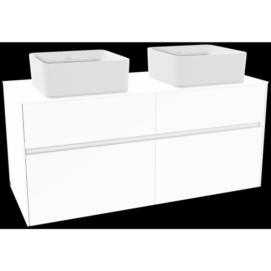 Villeroy & Boch  Collaro Servantskap med 4 skuffer 120x50x54,8 cm u/lys Hvit Matt