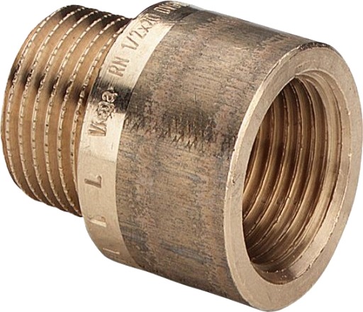 10 stk 1" x 20 mm kranforlenger i silikonbronse med pistol