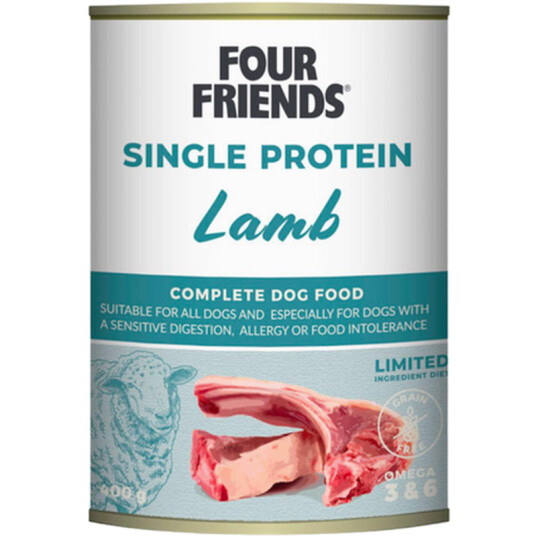 Hund Single Protein Lam 400 G X 12