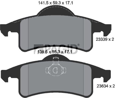 PAGID T1297N Bremseklosser