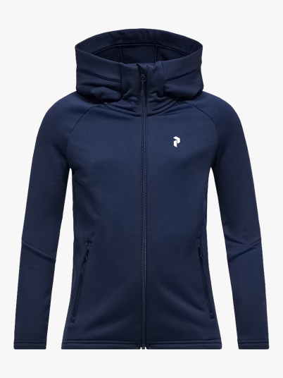Peak Performance Junior Rider Essentials Zip Hood Blå 130