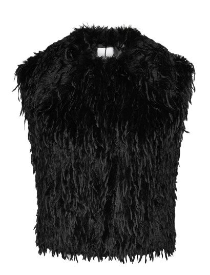 Dante6 Dante6 Frisson Featherlook Waistcoat Black 40