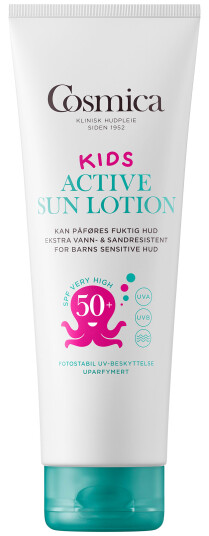 Cosmica SPF 50+ Solkrem til Barn 250 ml - Vannbestandig og Fuktighetsgivende