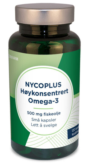NYCOPLUS Høykonsentrert Omega-3 500 mg NYCOPLUS Høykonsentrert Omega-3 500 mg