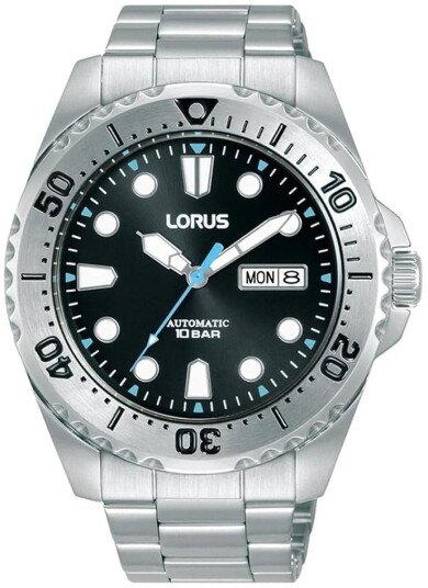 Lorus Herreklokke RL471BX9 Sport Sort/Stål Ø44 mm Lorus Herreklokke RL471BX9 Sport Sort/Stål Ø44 mm