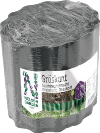 Nelson Garden 5295 Gresskant antrasitt, 15 x 900 cm, Avling Nelson Garden 5295 Gresskant antrasitt, 15 x 900 cm, Avling