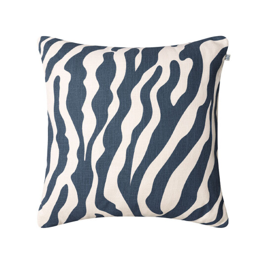 Chhatwal & Jonsson Zebra Outdoor pute, 50 x 50 Blue/off-white, 50 cm
