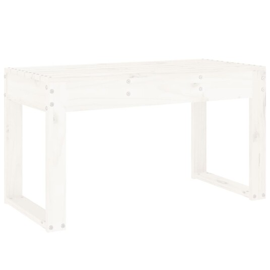 Hagebenk hvit 80x38x45 cm heltre furu 825087 Hagebenk hvit 80x38x45 cm heltre furu 825087