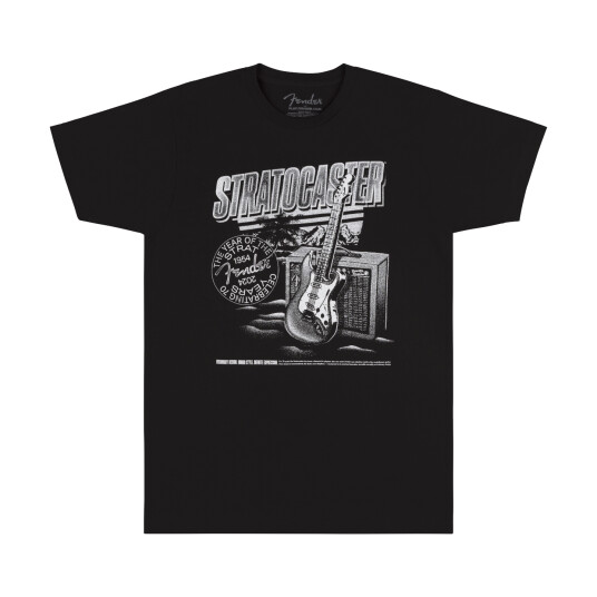 Fender Stratocaster 70th Anniversary Tee Black XL