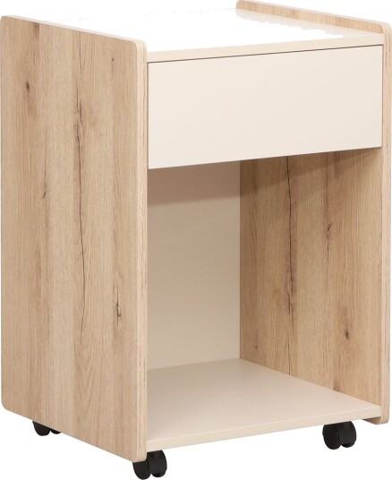 Nightstand/Side Table HOME4YOU - lyst tre / beige