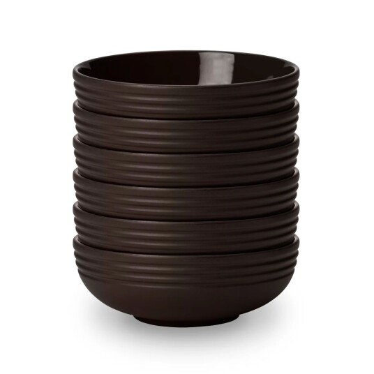 NJRD Lines skål Ø16 cm 6-stk. Brun
