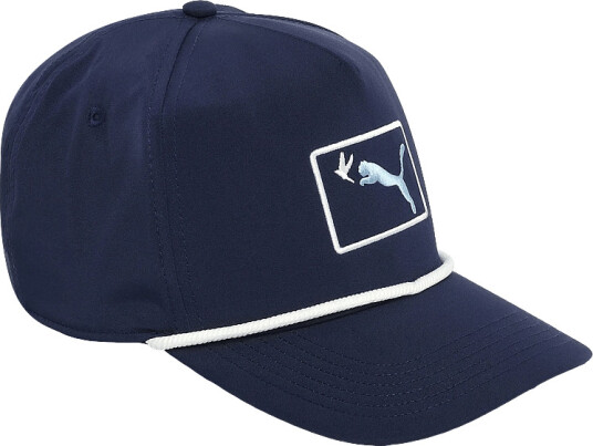 PUMA Golf Chasing Birdies Rope Cap Navy ONE SIZE