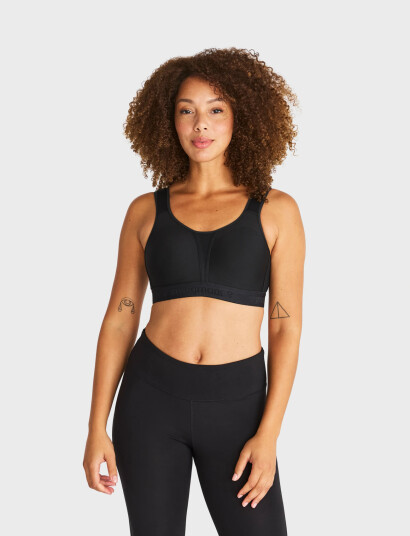 Swegmark Kimberly Iconic Sport Bra Moulded Cups Black A x 75