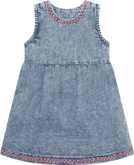 Hust And Claire Katinka Kjole Washed Denim (92 / 2 år)