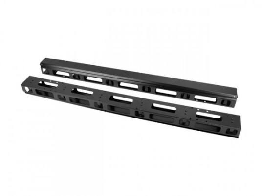 Vertikal Kabelorganisator For Stående Skap 22U Ff01 + Ff02 2 Stk Sort Lanberg AK 1212 B