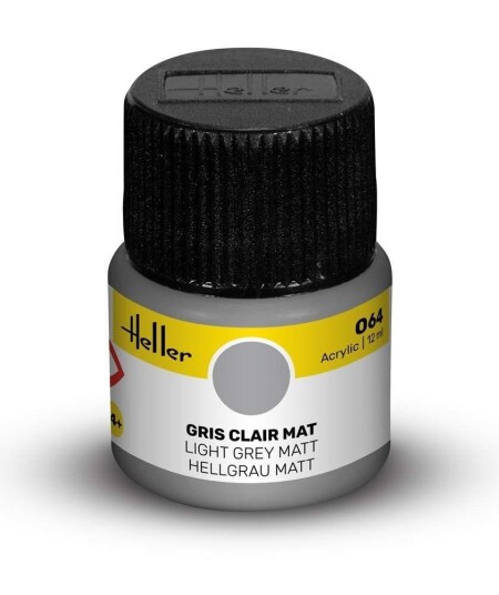 Heller Akryl No 64 Light Grey - Matt 12ml