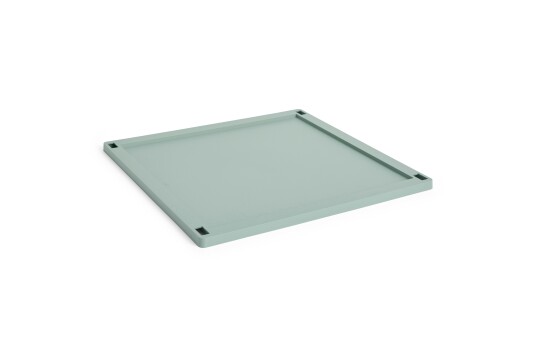 Hay Colour Crate Plastic Large Square Lokk Sage Green