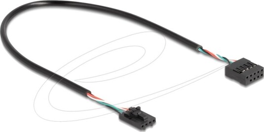 Delock-Kabel Usb 2.0 Hunnkontakt 2,54 Mm 4-Pinners Til Usb 2.0 Hunnkontakt 2,54 Mm 10-Pinners 30 Cm