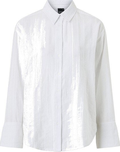 Gina Tricot Skjorte Structure Flerfarget