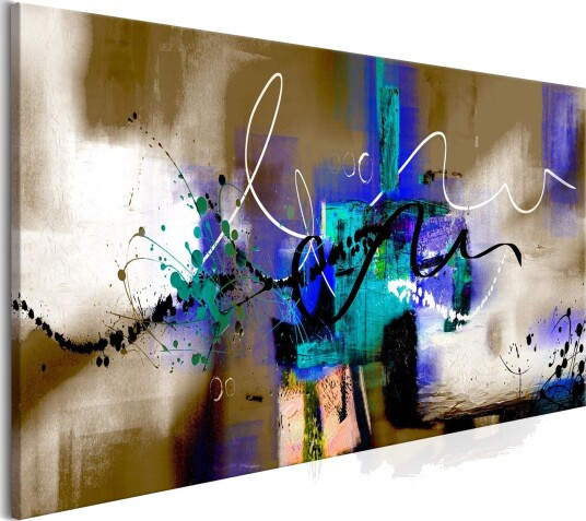 Bilde Crazy Serpentines 1 Part Brown Narrow 135x45 Artgeist sp. z o. o.