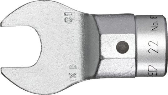 Gedore 8795 27 Torque Wrench End Fitting Kromfarget 2,7 Cm 1 Stykker Chromium Vanadium Steel Cr V