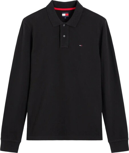 Tommy Jeans Tjm Reg Essential Polo Ls Black XXL