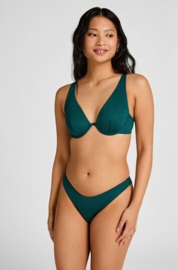 Hunkemöller Bikinibukse med høyt ben i neopren Grønn