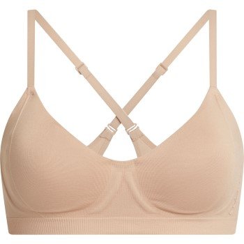 Calvin Klein BH Fusion Flex Light Lined Bralette Beige polyamid Large Dame Calvin Klein BH Fusion Flex Light Lined Bralette Beige polyamid Large Dame