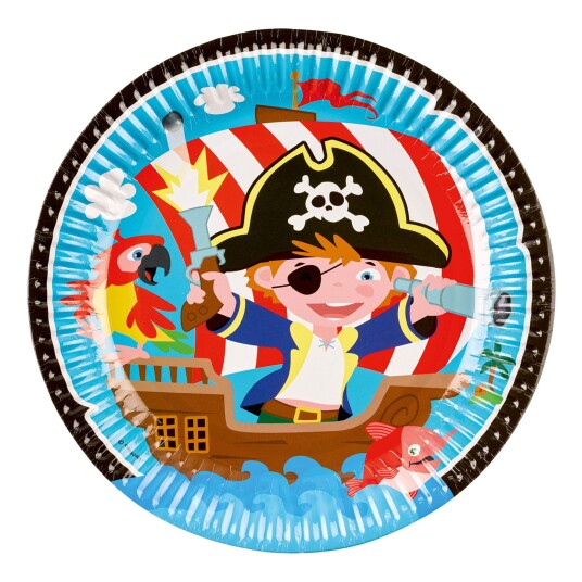 Amscan International Papptallerkener Pirat - 8-pakning
