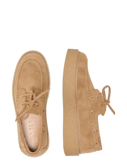 ONLY Onllennon 1 Suede Pu Boat Shoe Brown 37
