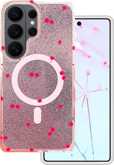 Telforceone Cherry Mag-Etui Til Samsung Galaxy S26 Ultra Glitter Telforceone Cherry Mag-Etui Til Samsung Galaxy S26 Ultra Glitter