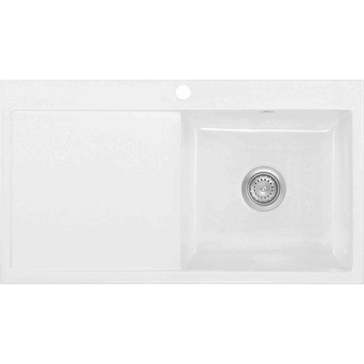 Lavabo Mera 90N kjøkkenvask 90x51 cm, hvit Lavabo Mera 90N kjøkkenvask 90x51 cm, hvit