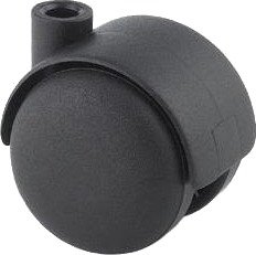 Tente T50/8SV Møbelhjul 50 mm, svart, nylon Ubrems, Garasjeinnredning & oppbevaring