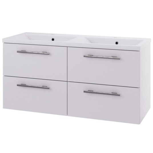Linn Bad Ingrid D45cm Servantskap Hvit Matt / 120cm Dobbel 4skuff LB-110112D4S Linn Bad Ingrid D45cm Servantskap Hvit Matt / 120cm Dobbel 4skuff LB-110112D4S