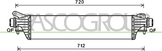 Intercooler PRASCO OP036N001