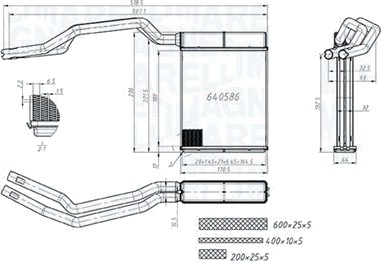 Varmeapparat register MAGNETI MARELLI 350218453000