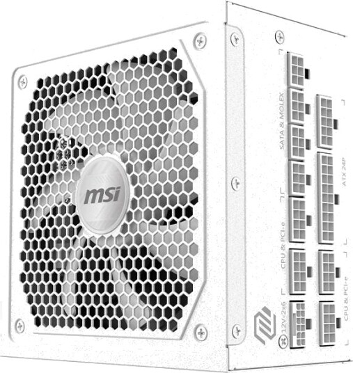 MSI MAG A1000GL PCIe 5 1000W Hvit