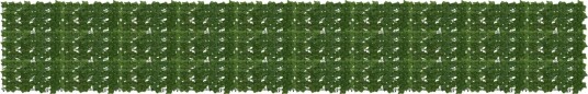 vidaXL Balkong skjerm med blader Grønn 500 x 75 cm Polyetylen og stoff