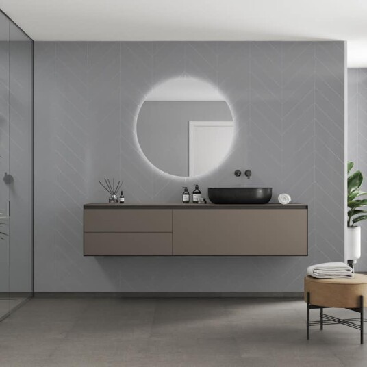 Baderomspanel Fibo 4115 M78 Medium Grey Baderomspanel Fibo 4115 M78 Medium Grey