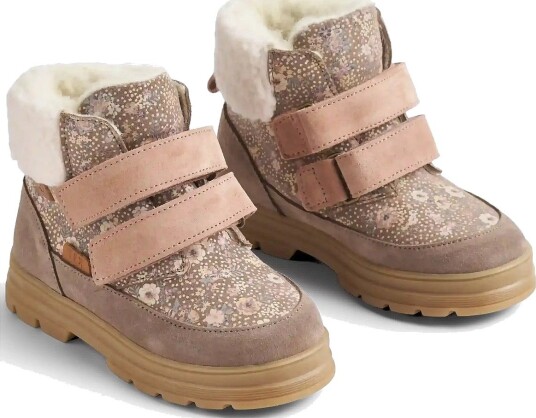 Wheat Winterboot Milo Tex DRY WOOD SNOW FLOWERS 35 Wheat Winterboot Milo Tex DRY WOOD SNOW FLOWERS 35