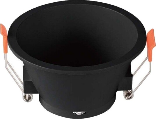 MR16 eller GU10 Downlight blender ikke Uten lyskilde sort Hull: Ø8,3 cm Mål: Ø9,3 cm Sokkel : MR16